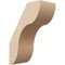 Ekena Millwork 5-inch W x 10-inch D x 14-inch H Carmel Rough Cedar Woodgrain TimberThane Knee Brace, Primed BRCUR05X10X14CARRCPR - alternate 1